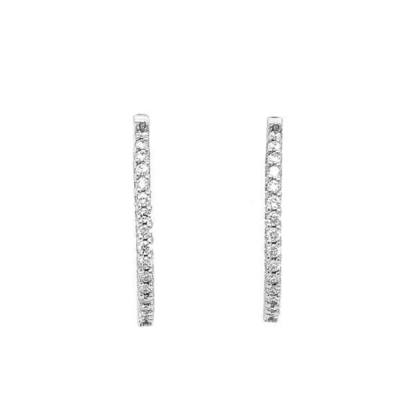 Gold-Ohrringe mit Diamanten