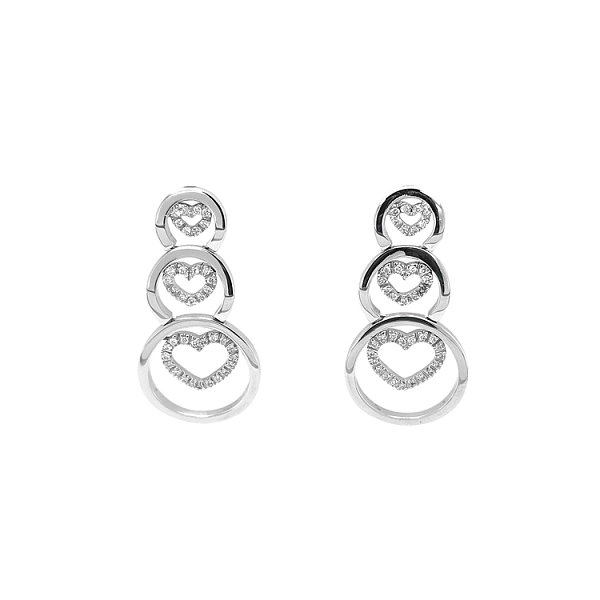 Gold-Ohrringe mit Diamanten