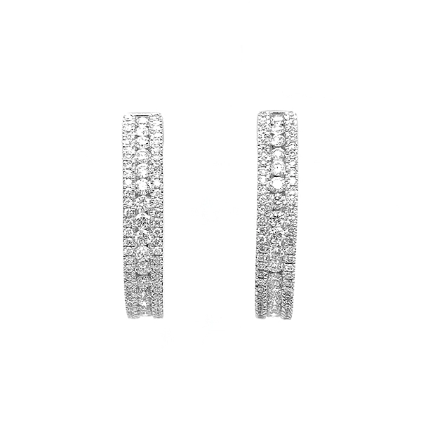 Gold-Ohrringe mit Diamanten