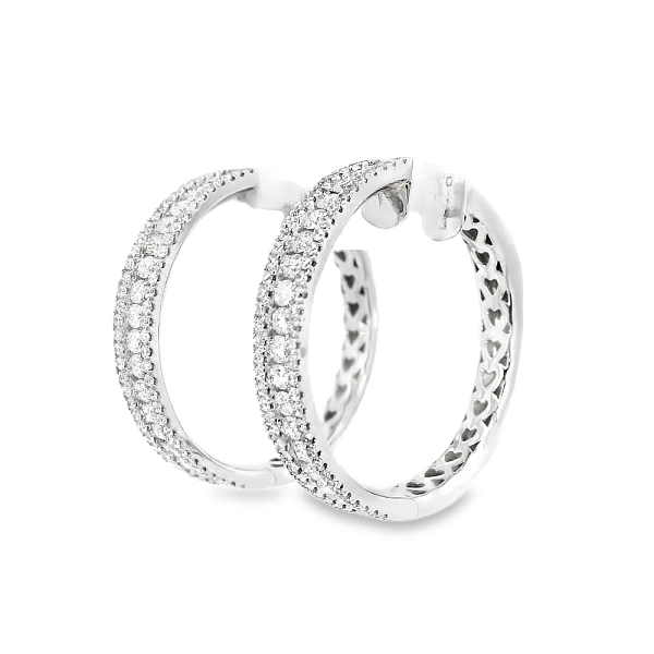 Gold-Ohrringe mit Diamanten