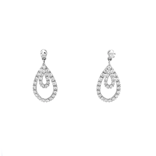 Gold-Ohrringe mit Diamanten