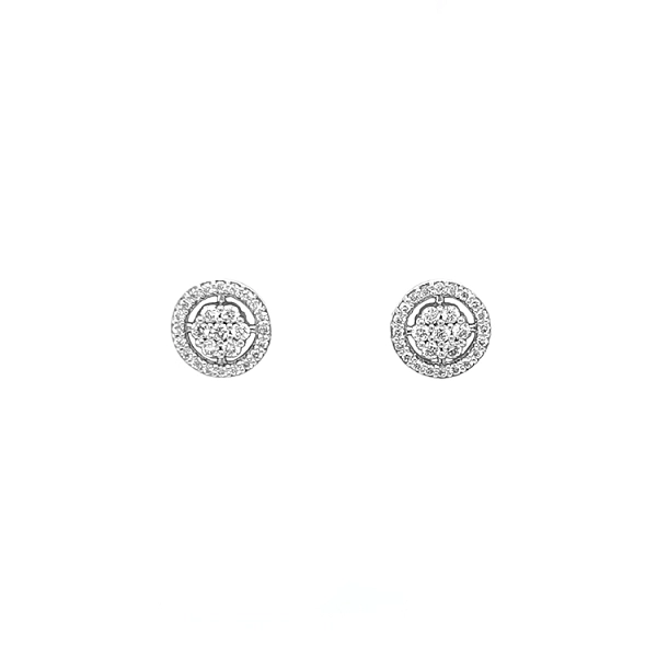 Gold-Ohrringe mit Diamanten