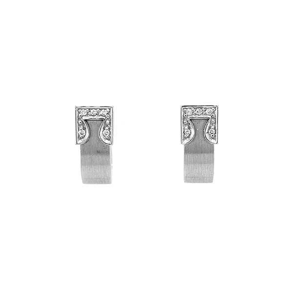 Gold-Ohrringe mit Diamanten