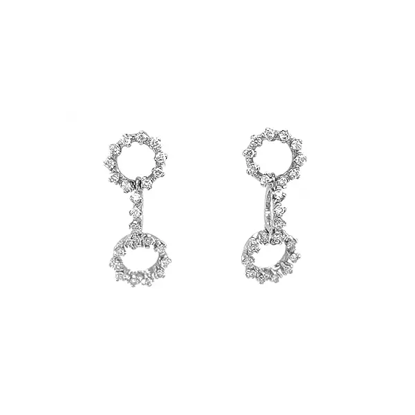 Gold-Ohrringe mit Diamanten