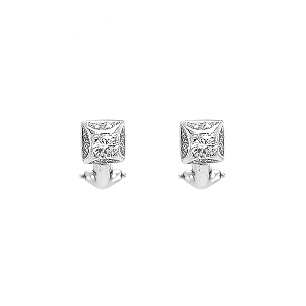 Gold-Ohrringe mit Diamanten