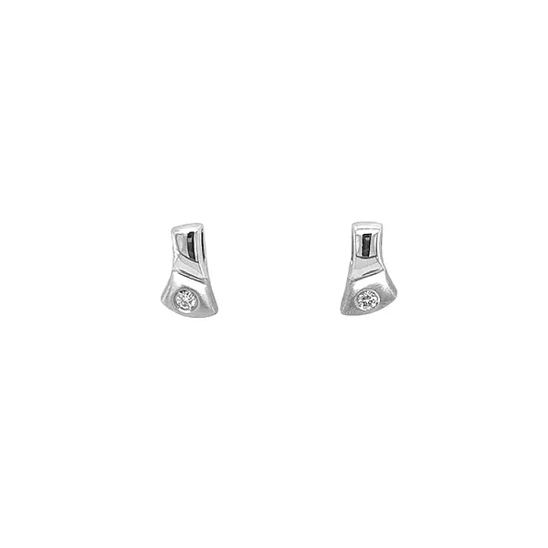 Gold-Ohrringe mit Diamanten