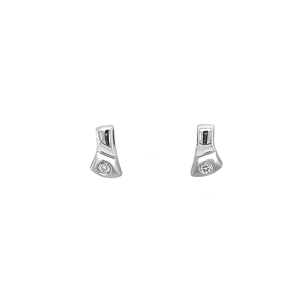 Gold-Ohrringe mit Diamanten