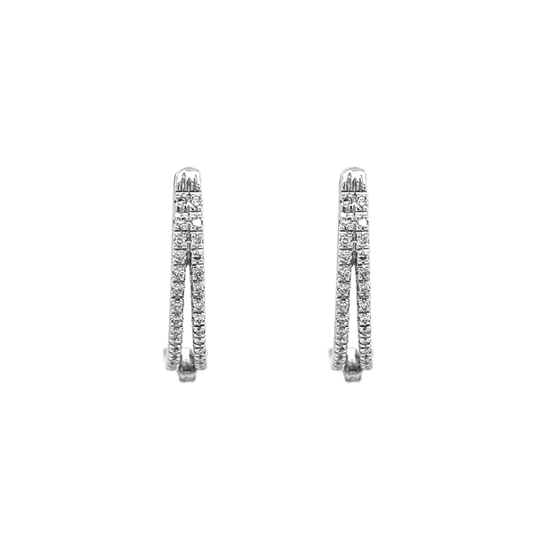 Gold-Ohrringe mit Diamanten