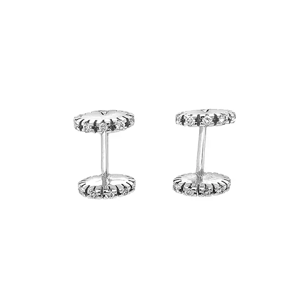 Gold-Ohrringe mit Diamanten