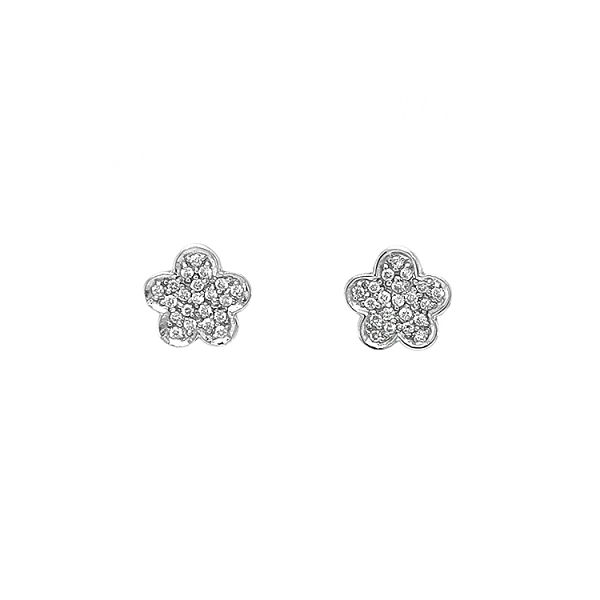 Gold-Ohrringe mit Diamanten