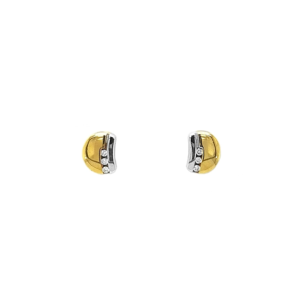 Gold-Ohrringe mit Diamanten