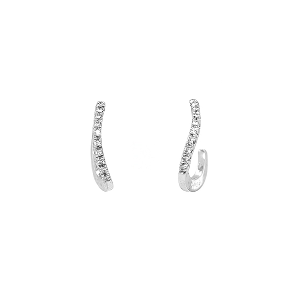 Gold-Ohrringe mit Diamanten