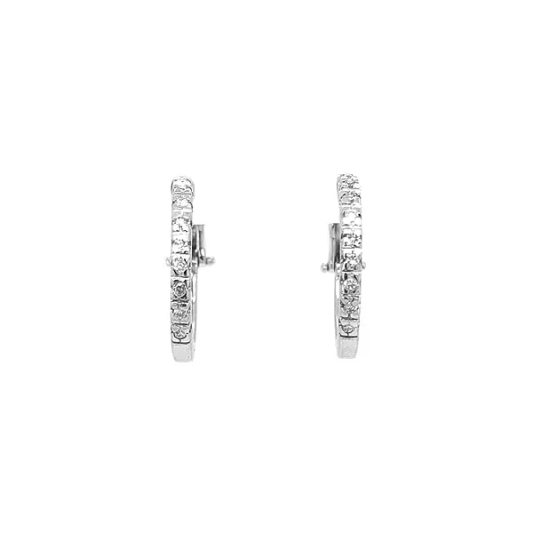 Gold-Ohrringe mit Diamanten