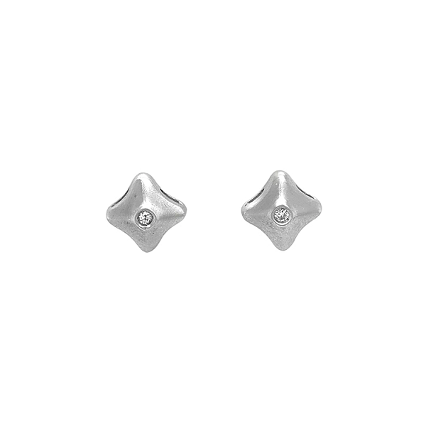 Gold-Ohrringe mit Diamanten