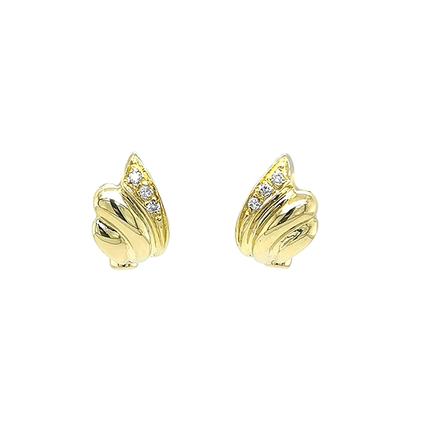 Gold-Ohrringe mit Diamanten