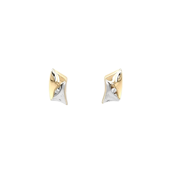 Gold-Ohrringe mit Diamanten
