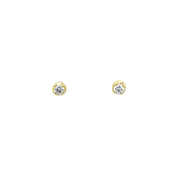 Gold-Ohrringe mit Diamanten