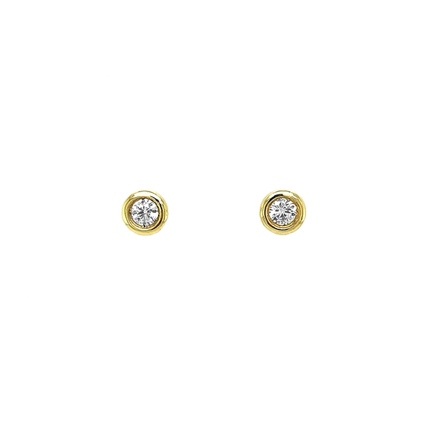 Gold-Ohrringe mit Diamanten