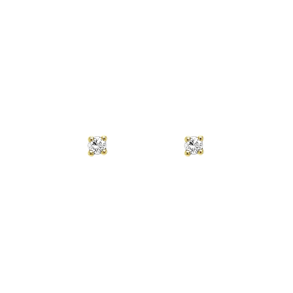 Gold-Ohrringe mit Diamanten