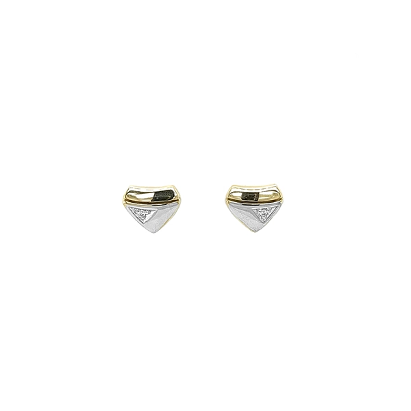 Gold-Ohrringe mit Diamanten