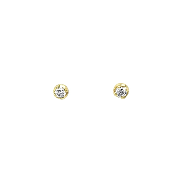 Gold-Ohrringe mit Diamanten