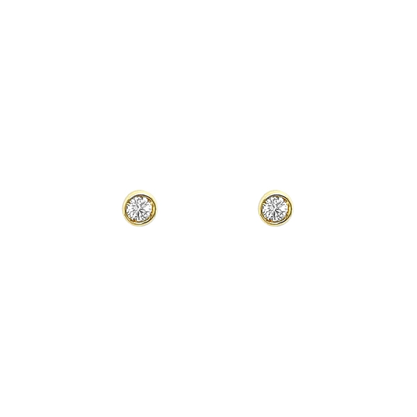 Gold-Ohrringe mit Diamanten