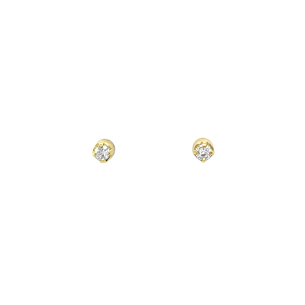 Gold-Ohrringe mit Diamanten
