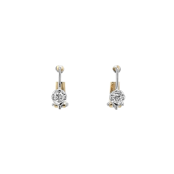 Gold-Ohrringe mit Diamanten