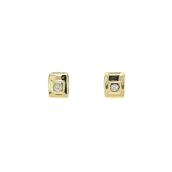 Gold-Ohrringe mit Diamanten