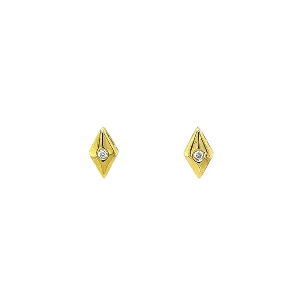 Gold-Ohrringe mit Diamanten