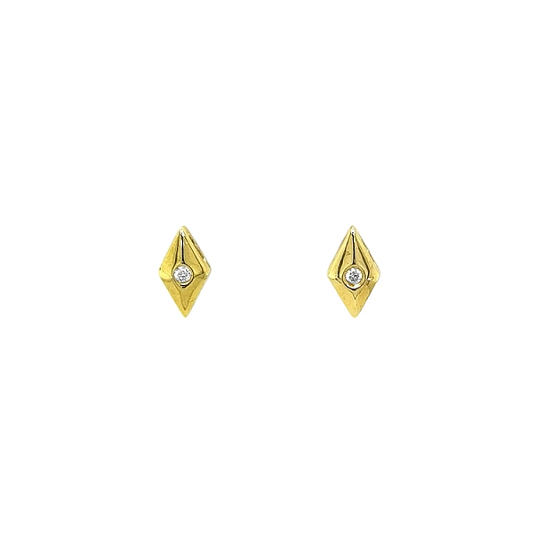 Gold-Ohrringe mit Diamanten