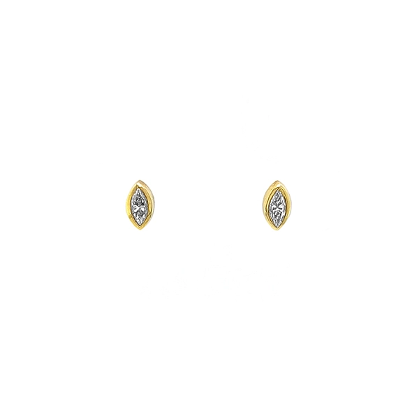 Gold-Ohrringe mit Diamanten