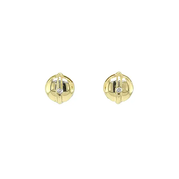 Gold-Ohrringe mit Diamanten