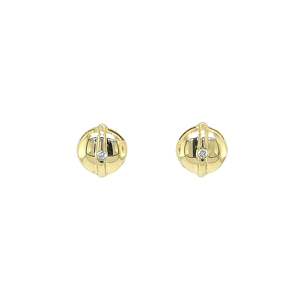 Gold-Ohrringe mit Diamanten