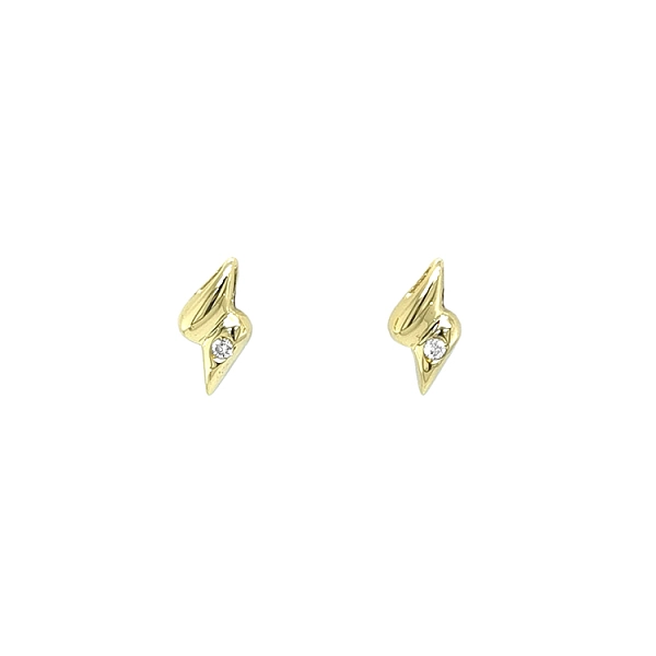 Gold-Ohrringe mit Diamanten