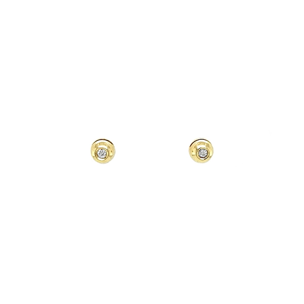 Gold-Ohrringe mit Diamanten