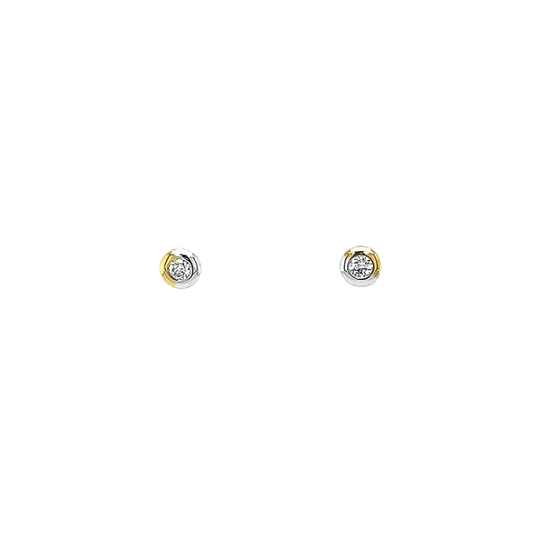 Gold-Ohrringe mit Diamanten
