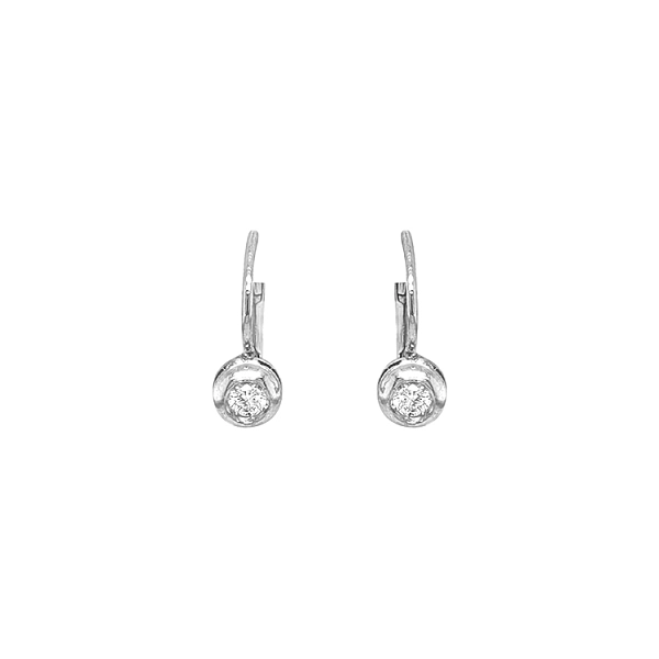 Goldohrringe mit Diamanten