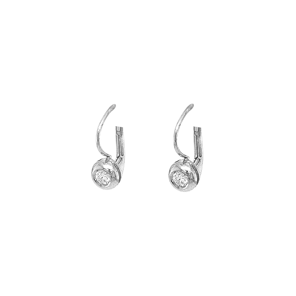 Goldohrringe mit Diamanten
