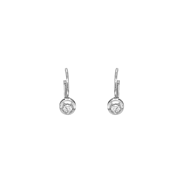 Goldohrringe mit Diamanten