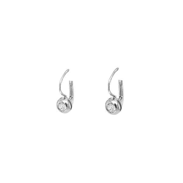 Goldohrringe mit Diamanten