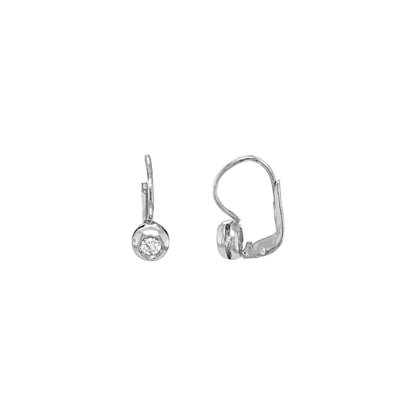 Goldohrringe mit Diamanten