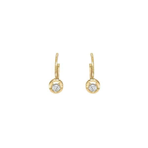 Gold-Ohrringe mit Diamanten