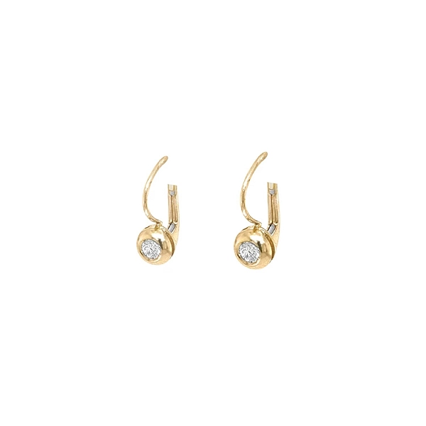 Gold-Ohrringe mit Diamanten