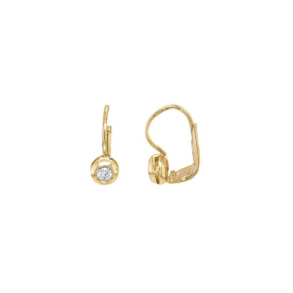 Gold-Ohrringe mit Diamanten