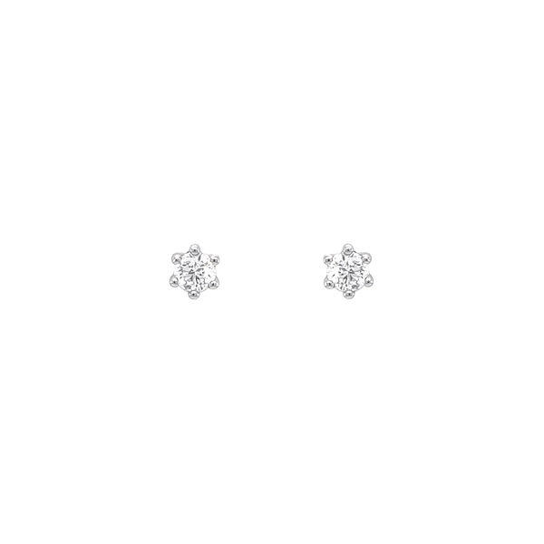 Diamant-Ohrstecker aus Weißgold
