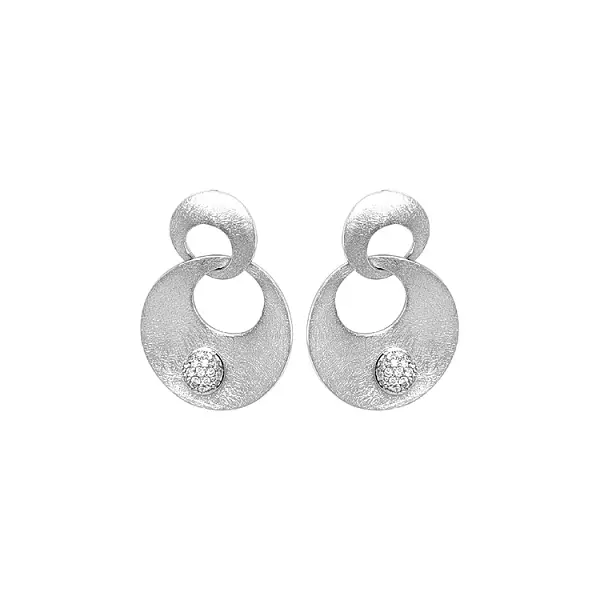 Gold-Ohrringe mit Diamanten