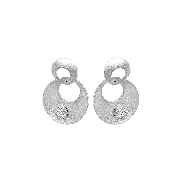 Gold-Ohrringe mit Diamanten