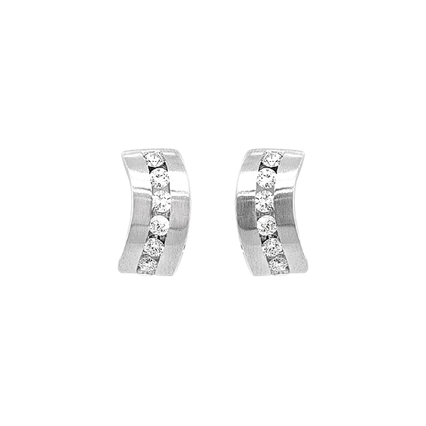 Gold-Ohrringe mit Diamanten