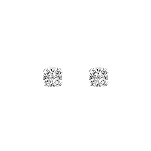 Gold-Ohrringe mit Diamanten